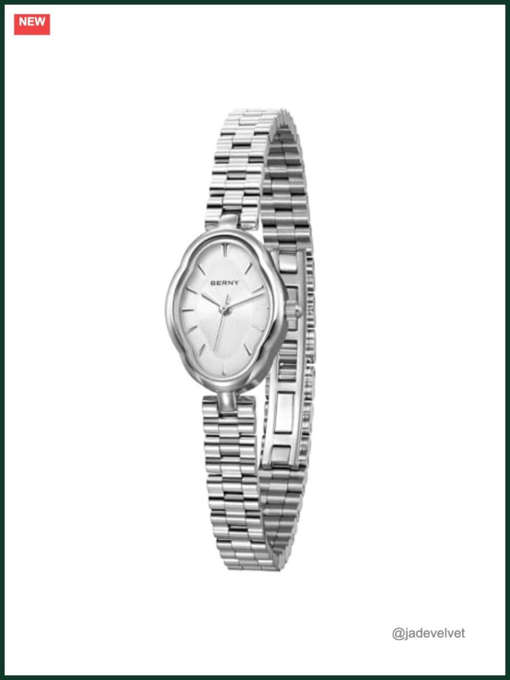 Dainty Silver Watch Japanese Quartz All Stainless Steel Women